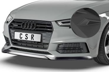 CSR Frontspoiler | Cup-Spoilerlippe mit ABE für Audi A4/S4 B9 8W CSL376-L Lackierung erforderlich (schwarz matt)
