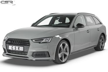 CSR Frontspoiler | Cup-Spoilerlippe mit ABE für Audi A4/S4 B9 8W CSL377-L Lackierung erforderlich (schwarz matt)