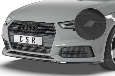 CSR Frontspoiler | Cup-Spoilerlippe mit ABE für Audi A4 B9 8W S-Line / S4 B9 8W CSL377-S Strukturiert schwarz matt (keine Lackierung erforderlich)