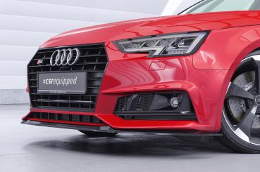 CSR Frontspoiler | Cup-Spoilerlippe mit ABE für Audi A4 B9 8W S-Line / S4 B9 8W CSL377-S schwarz matt strukturiert (keine Lackierung erforderlich)