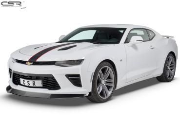 CSR Frontspoiler | Cup-Spoilerlippe mit ABE für Chevrolet Camaro 6 CSL379-G Glossy schwarz Hochglanz (keine Lackierung erforderlich)
