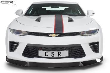 CSR Frontspoiler | Cup-Spoilerlippe mit ABE für Chevrolet Camaro 6 CSL379-G Glossy schwarz Hochglanz (keine Lackierung erforderlich)