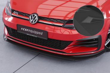CSR Frontspoiler | Cup-Spoilerlippe mit ABE für VW Golf 7 GTI / GTD CSL380-S Strukturiert schwarz matt (keine Lackierung erforderlich)
