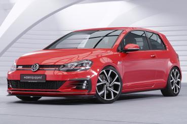 CSR Frontspoiler | Cup-Spoilerlippe mit ABE für VW Golf 7 GTI / GTD CSL380-G Glossy schwarz glänzend (keine Lackierung erforderlich)