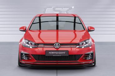 CSR Frontspoiler | Cup-Spoilerlippe mit ABE für VW Golf 7 GTI / GTD CSL380-G Glossy schwarz glänzend (keine Lackierung erforderlich)