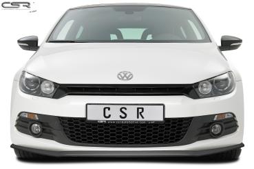 CSR Frontspoiler | Cup-Spoilerlippe mit ABE für VW Scirocco III CSL383-C Carbon Look glänzend (keine Lackierung erforderlich)