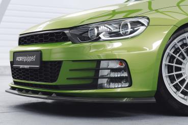 CSR Frontspoiler | Cup-Spoilerlippe mit ABE für VW Scirocco III R-Line CSL386-M Carbon Look matt strukturiert (keine Lackierung erforderlich)