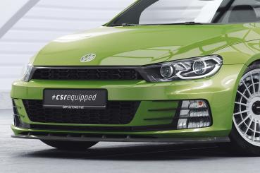 CSR Frontspoiler | Cup-Spoilerlippe mit ABE für VW Scirocco III R-Line CSL386-M Carbon Look matt strukturiert (keine Lackierung erforderlich)