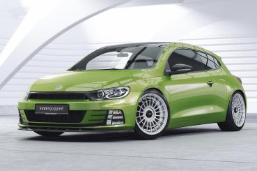 CSR Frontspoiler | Cup-Spoilerlippe mit ABE für VW Scirocco III R-Line CSL386-M Carbon Look matt strukturiert (keine Lackierung erforderlich)