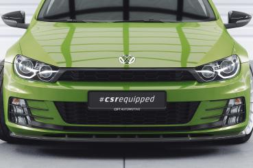 CSR Frontspoiler | Cup-Spoilerlippe mit ABE für VW Scirocco III R-Line CSL386-M Carbon Look matt strukturiert (keine Lackierung erforderlich)