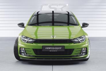 CSR Frontspoiler | Cup-Spoilerlippe mit ABE für VW Scirocco III R-Line CSL386-M Carbon Look matt strukturiert (keine Lackierung erforderlich)