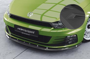 CSR Frontspoiler | Cup-Spoilerlippe mit ABE für VW Scirocco III R-Line CSL386-L schwarz matt (Lackierung erforderlich)