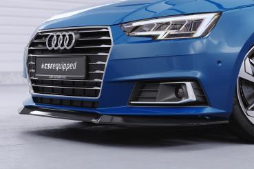 CSR Frontspoiler | Cup-Spoilerlippe mit ABE für Audi A4 B9 (Typ 8W) CSL388-L Lackierung erforderlich (schwarz matt)