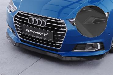 CSR Frontspoiler | Cup-Spoilerlippe mit ABE für Audi A4 B9 (Typ 8W) CSL388-L Lackierung erforderlich (schwarz matt)