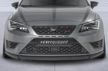CSR Frontspoiler | Cup-Spoilerlippe mit ABE für Seat Leon 3 (Typ 5F) Cupra/FR CSL390-L Lackierung erforderlich (schwarz matt)
