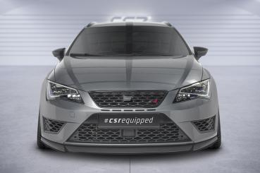 CSR Frontspoiler | Cup-Spoilerlippe mit ABE für Seat Leon 3 (Typ 5F) Cupra/FR CSL390-L Lackierung erforderlich (schwarz matt)