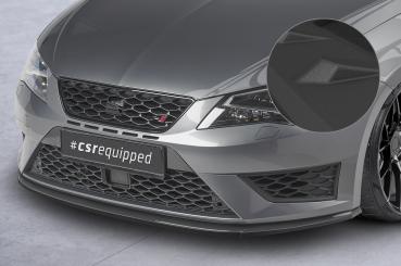 CSR Frontspoiler | Cup-Spoilerlippe mit ABE für Seat Leon 3 (Typ 5F) Cupra/FR CSL391-S Strukturiert schwarz matt (keine Lackierung erforderlich)