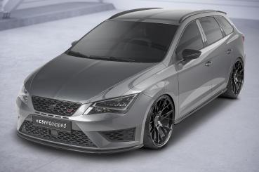 CSR Frontspoiler | Cup-Spoilerlippe mit ABE für Seat Leon 3 (Typ 5F) Cupra/FR CSL391-S Strukturiert schwarz matt (keine Lackierung erforderlich)
