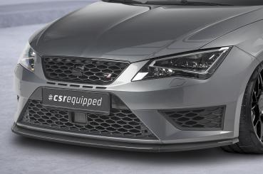 CSR Frontspoiler | Cup-Spoilerlippe mit ABE für Seat Leon 3 (Typ 5F) Cupra/FR CSL391-S Strukturiert schwarz matt (keine Lackierung erforderlich)