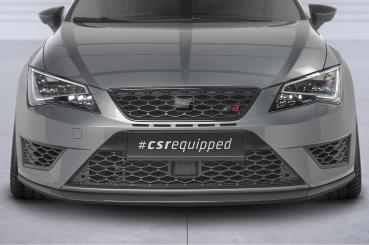 CSR Frontspoiler | Cup-Spoilerlippe mit ABE für Seat Leon 3 (Typ 5F) Cupra/FR CSL391-S Strukturiert schwarz matt (keine Lackierung erforderlich)