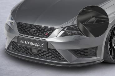 CSR Frontspoiler | Cup-Spoilerlippe mit ABE für Seat Leon 3 (Typ 5F) Cupra/FR CSL391-G Glossy schwarz glänzend (keine Lackierung erforderlich)