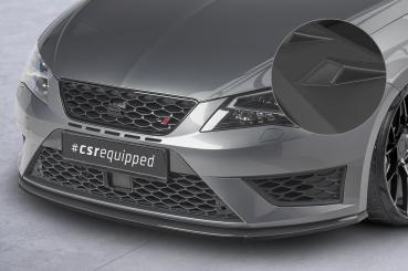 CSR Frontspoiler | Cup-Spoilerlippe mit ABE für Seat Leon 3 (Typ 5F) Cupra/FR CSL391-L Lackierung erforderlich (schwarz matt)