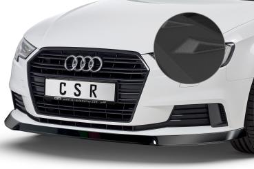 CSR Frontspoiler | Cup-Spoilerlippe mit ABE für Audi A3 8V CSL393-S schwarz matt strukturiert (keine Lackierung erforderlich)