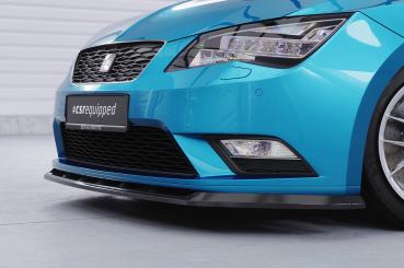 CSR Frontspoiler | Cup-Spoilerlippe mit ABE für Seat Leon 3 (Typ 5F) CSL394-L Lackierung erforderlich (schwarz matt)