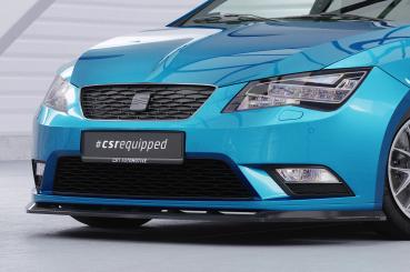 CSR Frontspoiler | Cup-Spoilerlippe mit ABE für Seat Leon 3 (Typ 5F) CSL394-L Lackierung erforderlich (schwarz matt)
