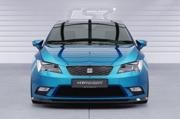 CSR Frontspoiler | Cup-Spoilerlippe mit ABE für Seat Leon 3 (Typ 5F) CSL394-L Lackierung erforderlich (schwarz matt)
