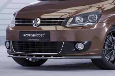 CSR Frontspoiler | Cup-Spoilerlippe mit ABE für VW Touran I (Typ 1T) CSL398-G Glossy schwarz Hochglanz (keine Lackierung erforderlich)