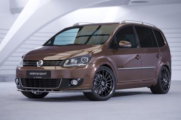 CSR Frontspoiler | Cup-Spoilerlippe mit ABE für VW Touran I (Typ 1T) CSL398-G Glossy schwarz Hochglanz (keine Lackierung erforderlich)