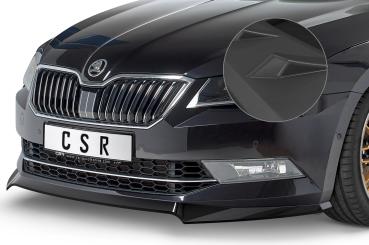 CSR Frontspoiler | Cup-Spoilerlippe mit ABE für Skoda Superb III (3V) CSL401-L schwarz matt (Lackierung erforderlich)