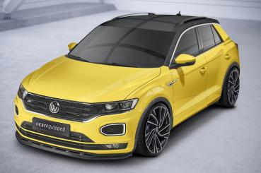 CSR Frontspoiler | Cup-Spoilerlippe mit ABE für VW T-Roc (A1) R-Line CSL402-G Glossy schwarz glänzend (keine Lackierung erforderlich)
