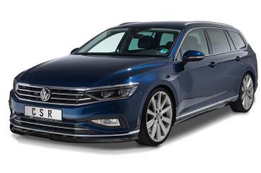 CSR Frontspoiler | Cup-Spoilerlippe mit ABE für VW Passat B8 (Typ 3G) CSL404-C Carbon Look Hochglanz (keine Lackierung erforderlich)