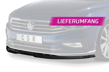 CSR Frontspoiler | Cup-Spoilerlippe mit ABE für VW Passat B8 (Typ 3G) CSL404-C Carbon Look Hochglanz (keine Lackierung erforderlich)