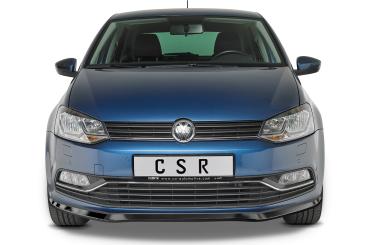 CSR Frontspoiler | Cup-Spoilerlippe mit ABE für VW Polo V (6R/6C) Basis/GTI CSL407-L schwarz matt (Lackierung erforderlich)