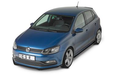 CSR Frontspoiler | Cup-Spoilerlippe mit ABE für VW Polo V (6R/6C) Basis/GTI CSL407-L schwarz matt (Lackierung erforderlich)