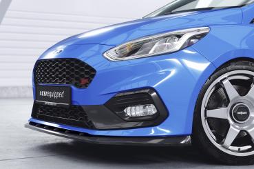 CSR Frontspoiler | Cup-Spoilerlippe mit ABE für Ford Fiesta MK8 ST/ST-Line CSL409-S schwarz matt strukturiert (keine Lackierung erforderlich)