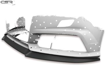 CSR Frontspoiler | Cup-Spoilerlippe mit ABE für Audi A6 C7 4G S-Line/ S6 C7 4G CSL410-M Carbon Look matt strukturiert (keine Lackierung erforderlich)