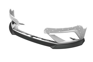 CSR Frontspoiler | Cup-Spoilerlippe mit ABE für Seat Leon 3 (Typ 5F) Cupra/FR CSL411-L Lackierung erforderlich (schwarz matt)