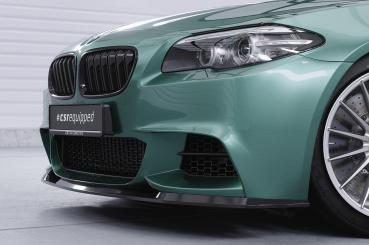 CSR Frontspoiler | Cup-Spoilerlippe mit ABE für BMW 5er F10 / F11 M-Paket CSL412-L schwarz matt (Lackierung erforderlich)