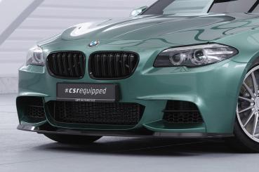 CSR Frontspoiler | Cup-Spoilerlippe mit ABE für BMW 5er F10 / F11 M-Paket CSL412-L schwarz matt (Lackierung erforderlich)