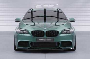 CSR Frontspoiler | Cup-Spoilerlippe mit ABE für BMW 5er F10 / F11 M-Paket CSL412-L schwarz matt (Lackierung erforderlich)