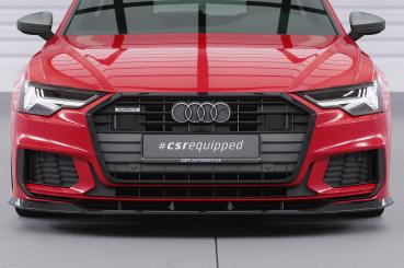 CSR Frontspoiler | Cup-Spoilerlippe mit ABE für Audi A6 S-Line / S6 C8 (Typ 4K/F2) CSL413-G Glossy schwarz glänzend (keine Lackierung erforderlich)