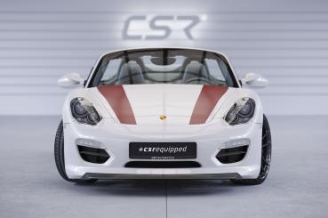 CSR Frontspoiler | Cup-Spoilerlippe mit ABE für Porsche Boxster 987 CSL414-M Carbon Look matt strukturiert (keine Lackierung erforderlich)