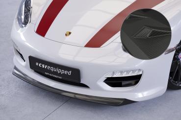 CSR Frontspoiler | Cup-Spoilerlippe mit ABE für Porsche Boxster 987 CSL414-M Carbon Look matt strukturiert (keine Lackierung erforderlich)