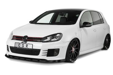 CSR Frontspoiler | Cup-Spoilerlippe mit ABE für VW Golf 6 GTI Edition 35 CSL415-L schwarz matt (Lackierung erforderlich)