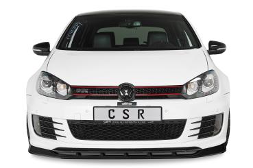 CSR Frontspoiler | Cup-Spoilerlippe mit ABE für VW Golf 6 GTI Edition 35 CSL415-L schwarz matt (Lackierung erforderlich)