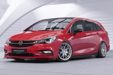 CSR Frontspoiler | Cup-Spoilerlippe mit ABE für Opel Astra K CSL419-L schwarz matt (Lackierung erforderlich)